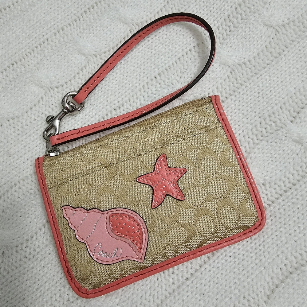 COACH Cardholder Seashell Pink